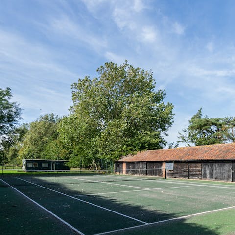 Take to the tennis court for a friendly doubles match