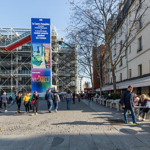 Get inspired at the neighboring Pompidou Centre