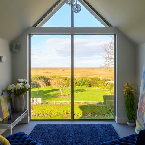 Take in sublime views of northern Norfolk from the comfort of the home