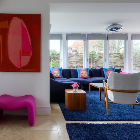 Indulge in the vibrant aesthetics of this home