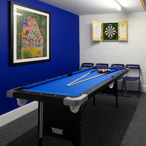 Make the most of the games room after a day on the beach