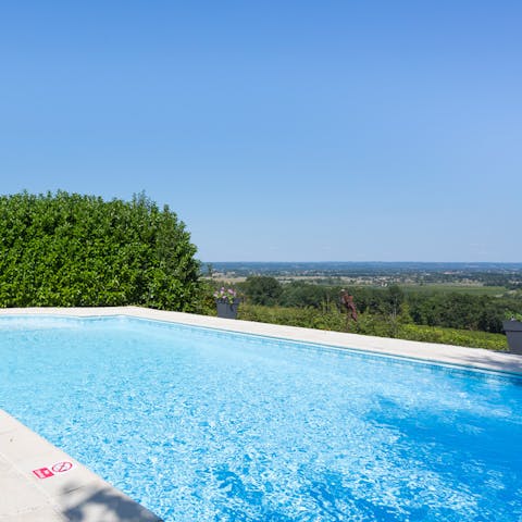 Look forward to spending warm afternoons by your private pool