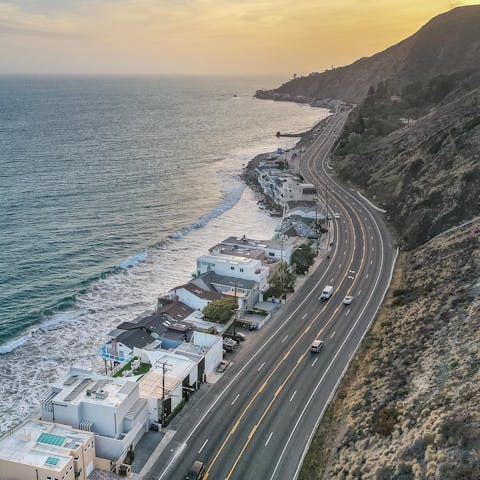 Take a drive along the stunning Pacific Coast Highway, right on your doorstep