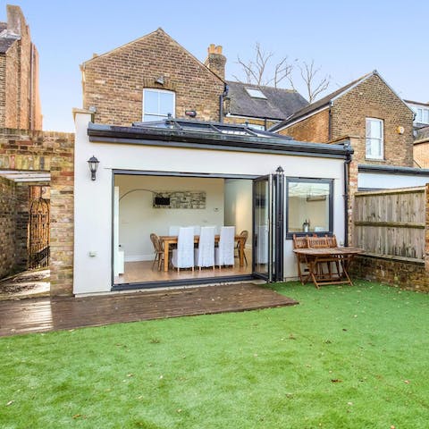 Enjoy family gatherings in the private garden