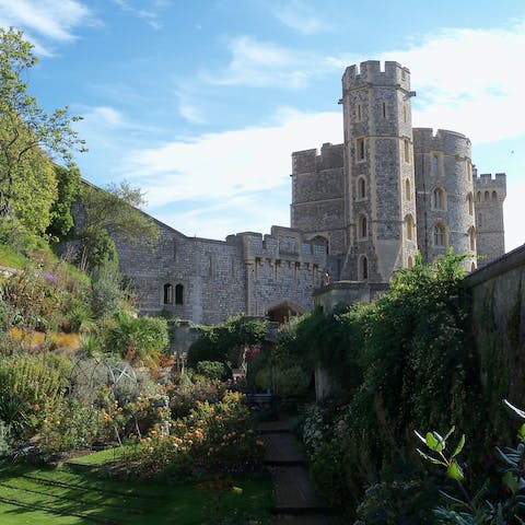 Visit Windsor Castle, a ten-minute drive away