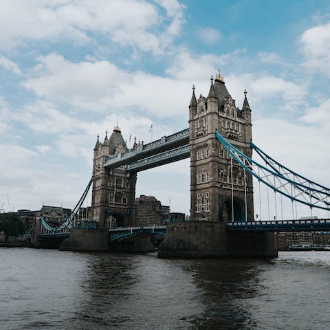 Marvel at Tower Bridge, just fifteen minutes away on foot