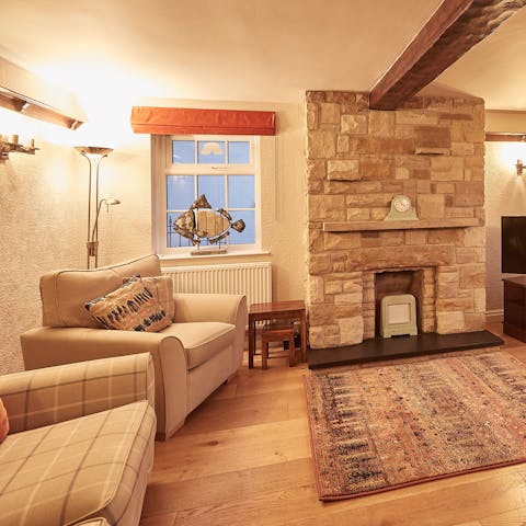Spend cosy evenings in the traditional cottage