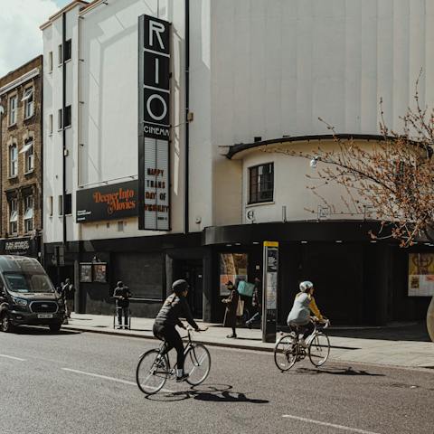 Stay right on Kingsland Road, in the heart of trendy Dalston