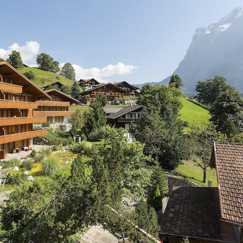 Take in sweeping views of Grindelwald's mountains