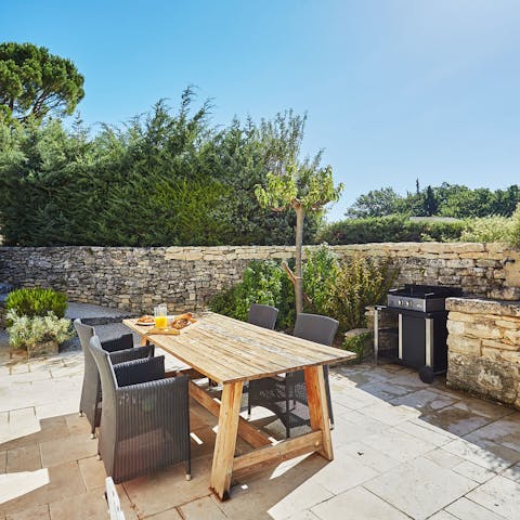 Enjoy a family barbecue out on the terrace