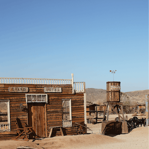 Live out your Wild West fantasy in Pioneertown (a nine-minute drive)