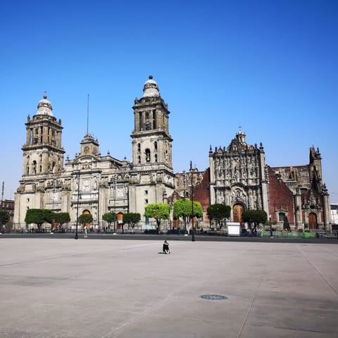 Marvel at the beautiful architecture of Mexico City