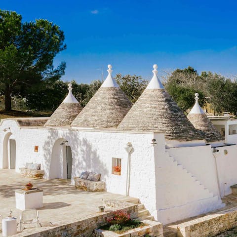 Stay in a gorgeous traditional Trullo house