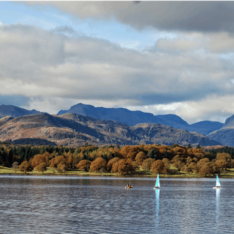 Explore the expansive Lake District, you're just a five-minute drive from the shores of Lake Windermere