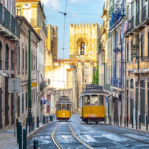 Explore the narrow and winding streets of Lisbon (and ride the famous Tram 28) 