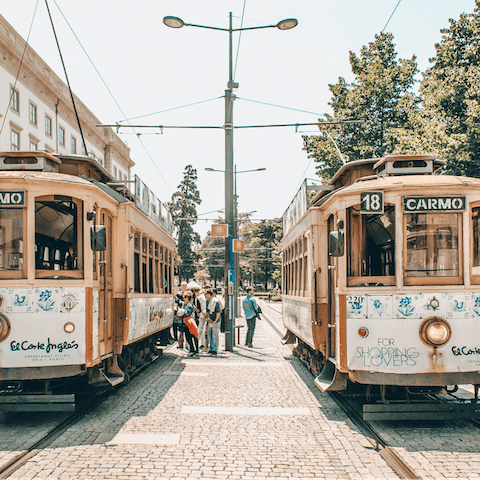 Hop on a tram for an easy and convenient way to discover the city