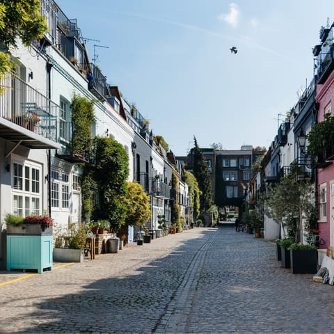 Escape the hustle and bustle with a stay on a charming cobbled mews