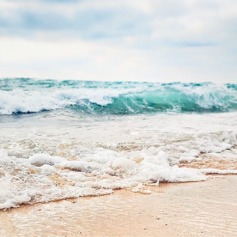 Splash in the salty surf of one of the nearby beaches in Hossegor 