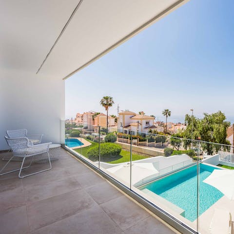 Enjoy the views of the Mediterranean from your balcony