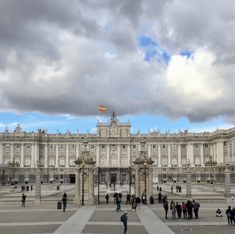 Visit the Royal Palace of Madrid, a short walk from home