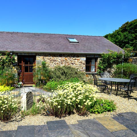 Prepare an afternoon tea to enjoy out in front of the cottage