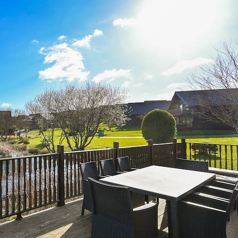 Serve up a delicious alfresco feast to enjoy on the terrace