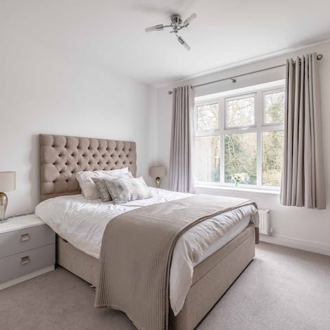Bank a peaceful night's sleep in sophisticated surroundings