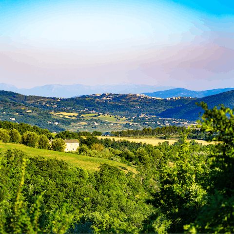 The medieval borgo of Corciano is just moments down the road