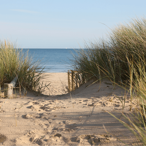 Explore the sandy beaches further up the coast