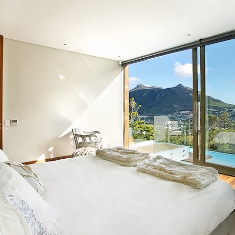 Get a good night's rest in the plush bedrooms, each offering gorgeous views 