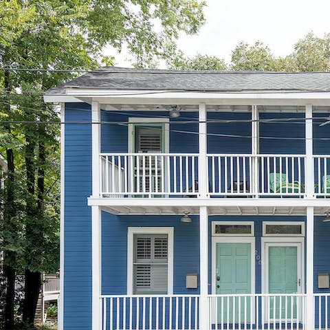 Experience staying at a historic Southern home, with your private porch access