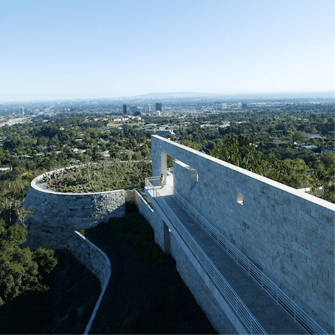 Visit the nearby Getty Center, famous for its art collection