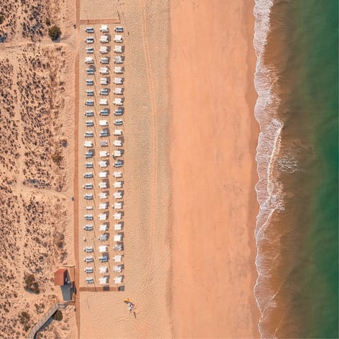 Explore the coast, starting with the beautiful shores of Praia da Oura