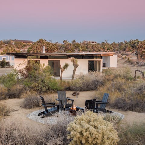 Hunker down for stargazing nights beside the firepit