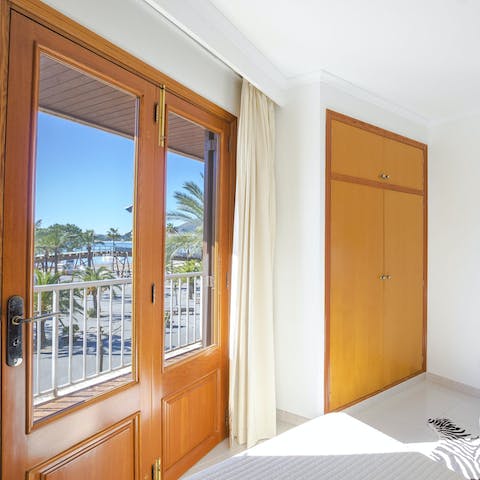 Wake up and glide straight out onto the terrace from your bedroom