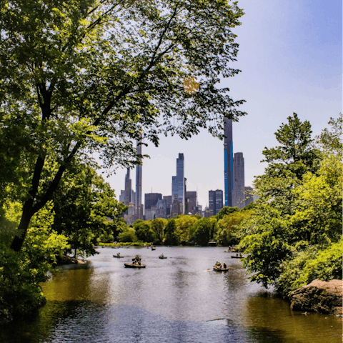 Go for a morning run in Central Park – it's less than fifteen minutes on foot