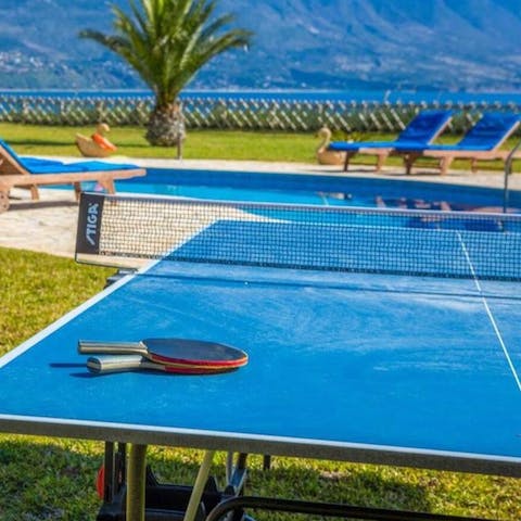 Have a game of table tennis