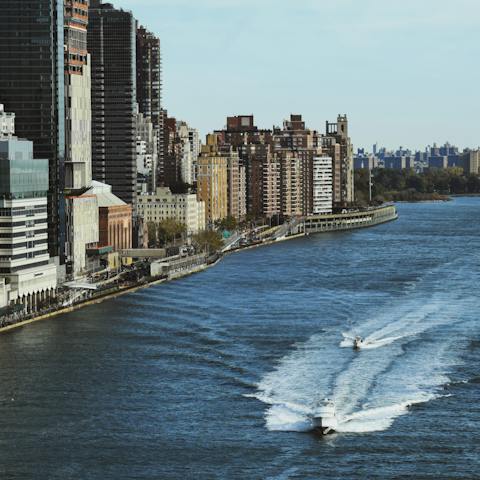 Take in views of the East River from your home