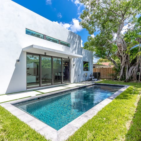 Enjoy cooling dips in your private pool