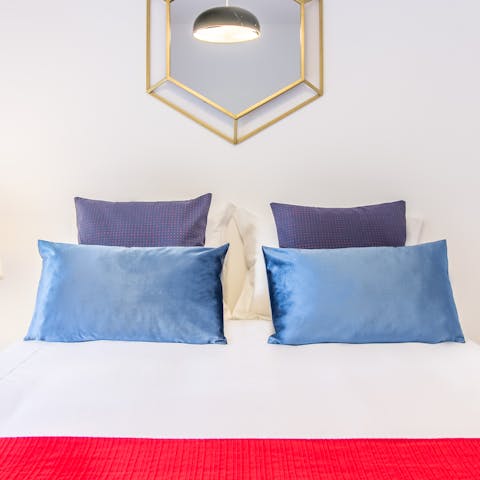Get restful sleep in the plush bedrooms