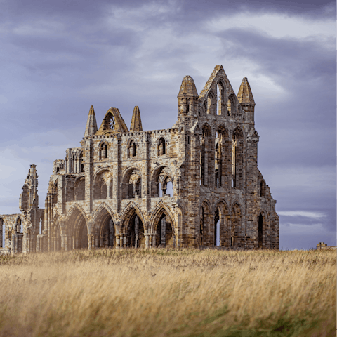 Visit historic Whitby Abbey,  a twenty-minute stroll from your door