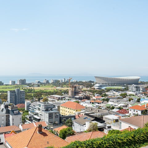 Gaze out over Green Point Park and Cape Town Stadium from your base at the foot of Signal Hill