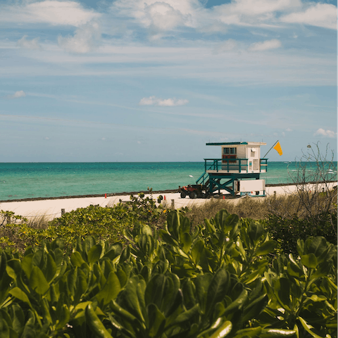 Visit Miami Beach, just over twenty minutes away by car