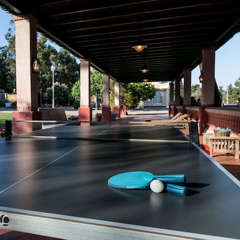 Keep yourself entertained for hours at this ping pong table