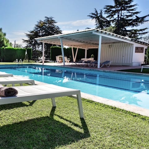 Combat the Spanish sun with a quick dip in the beautiful, private pool