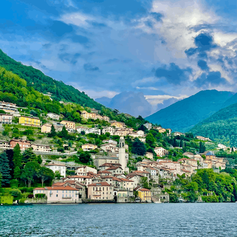 Stay local in Nesso, or take a day trip to nearby Como