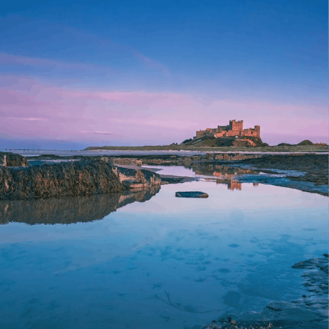 Make a visit to Bamburgh Castle where the Victorian heroine, Grace Darling, is buried