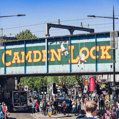 Soak up the electric atmosphere in Camden Market