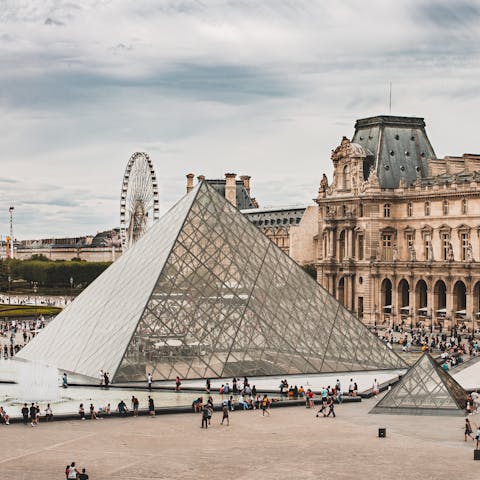 Visit the iconic Louvre – within easy walking distance