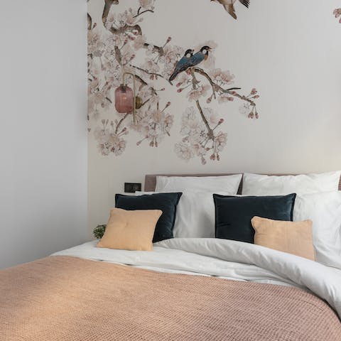 Enjoy an unbroken night's sleep in the beautifully decorated bedrooms